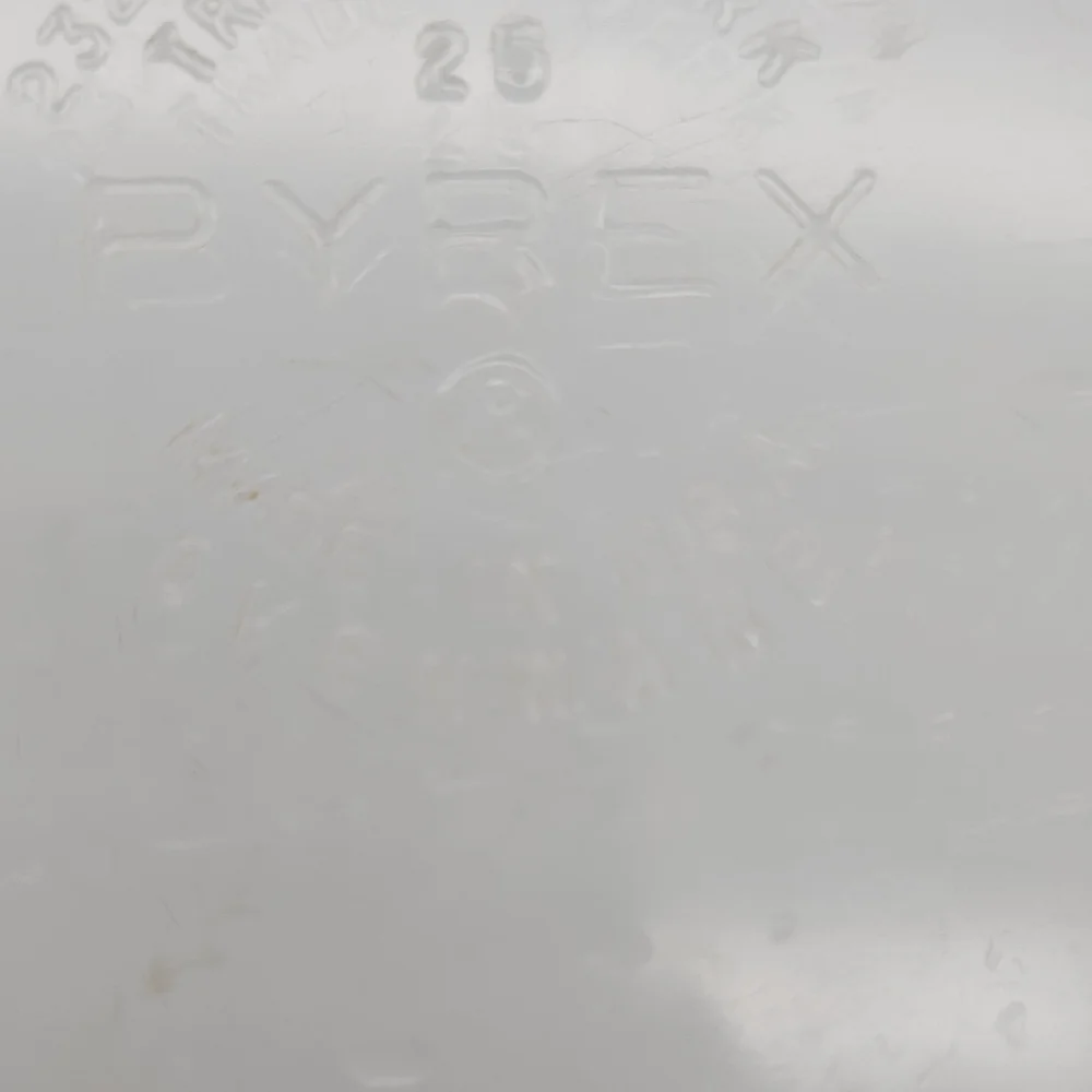 Pyrex Clear Glass Baking Dish with Embossed Logo